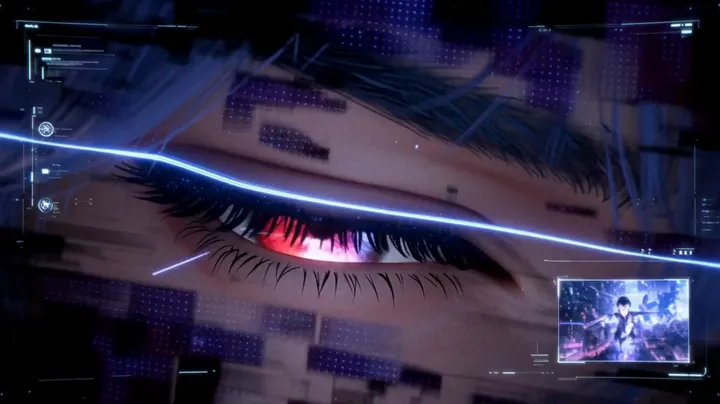 Cyberpunk anime character reveal