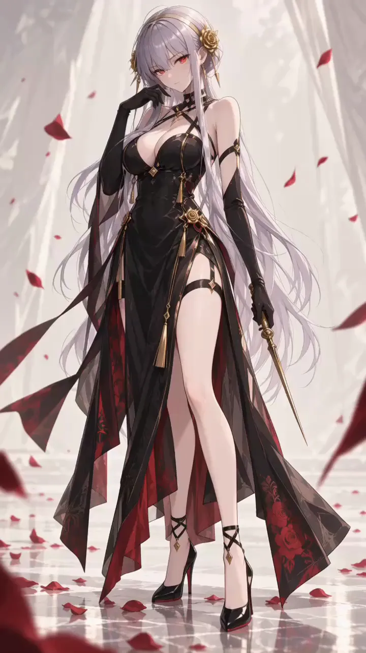 Anime character detail montage