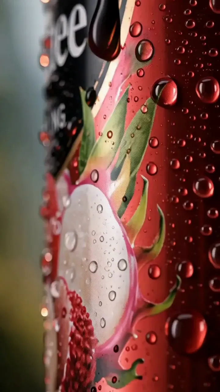 Dragon Lychee sparkling drink ad