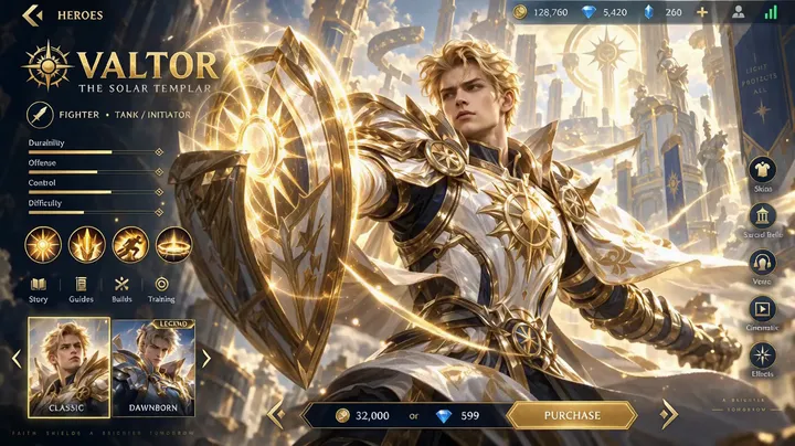 VALTOR hero showcase