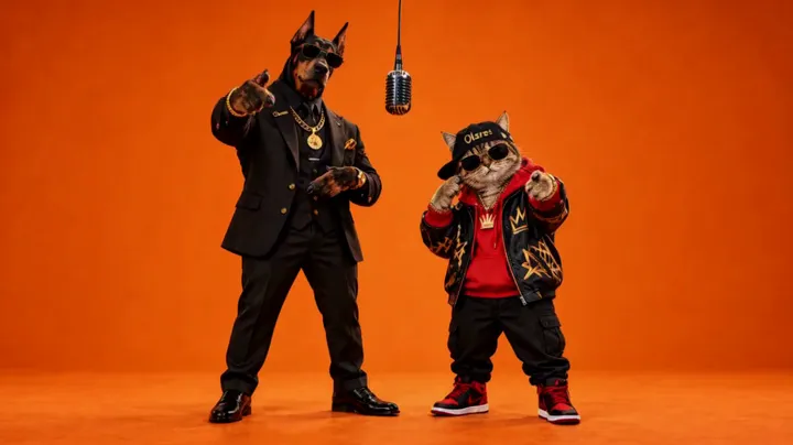 Hip-hop dog performance