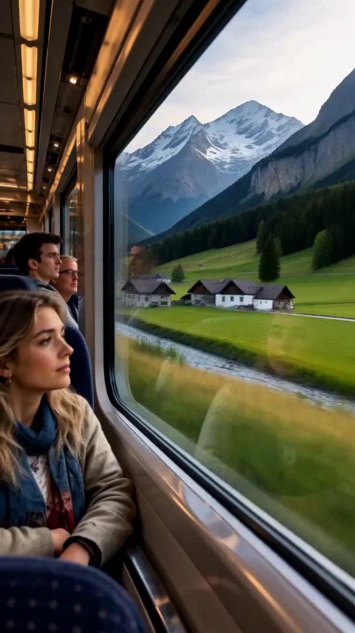 Fantasy high-speed train journey