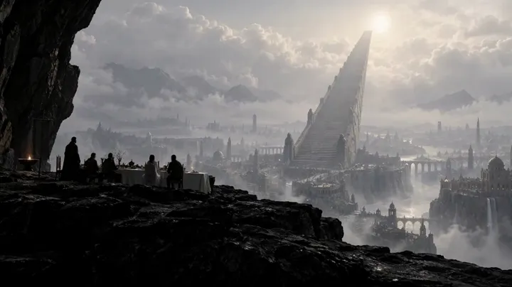 Endless stone staircase