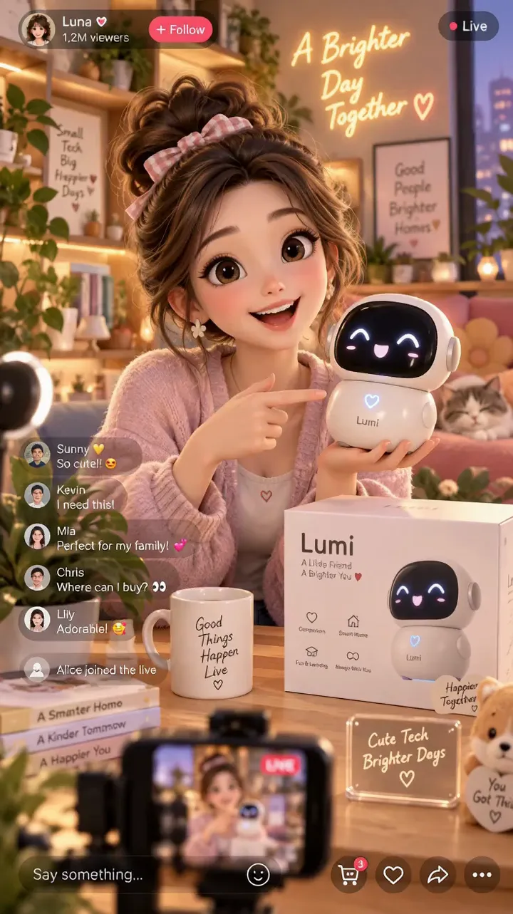 3D character product livestream
