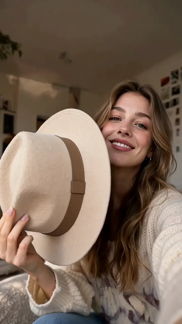 Hat styling influencer video