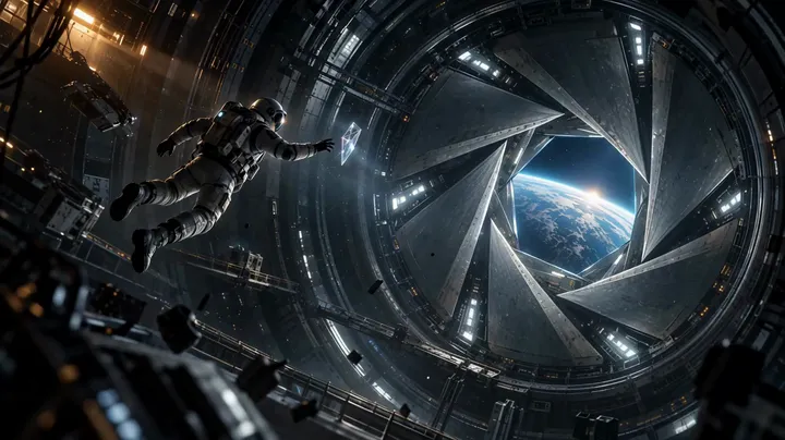 Spacecraft airlock opening