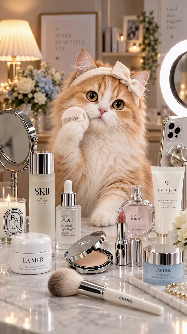 Cat beauty vanity commercial
