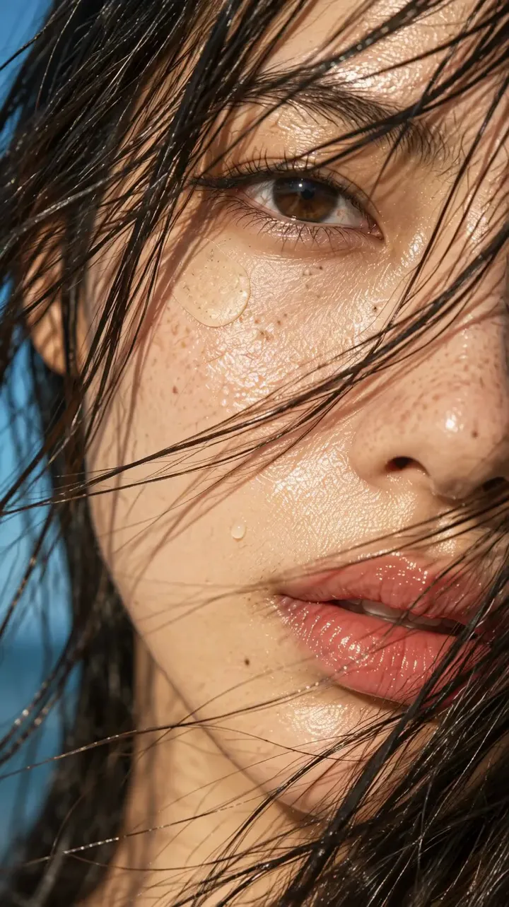 Sunlit close-up portrait